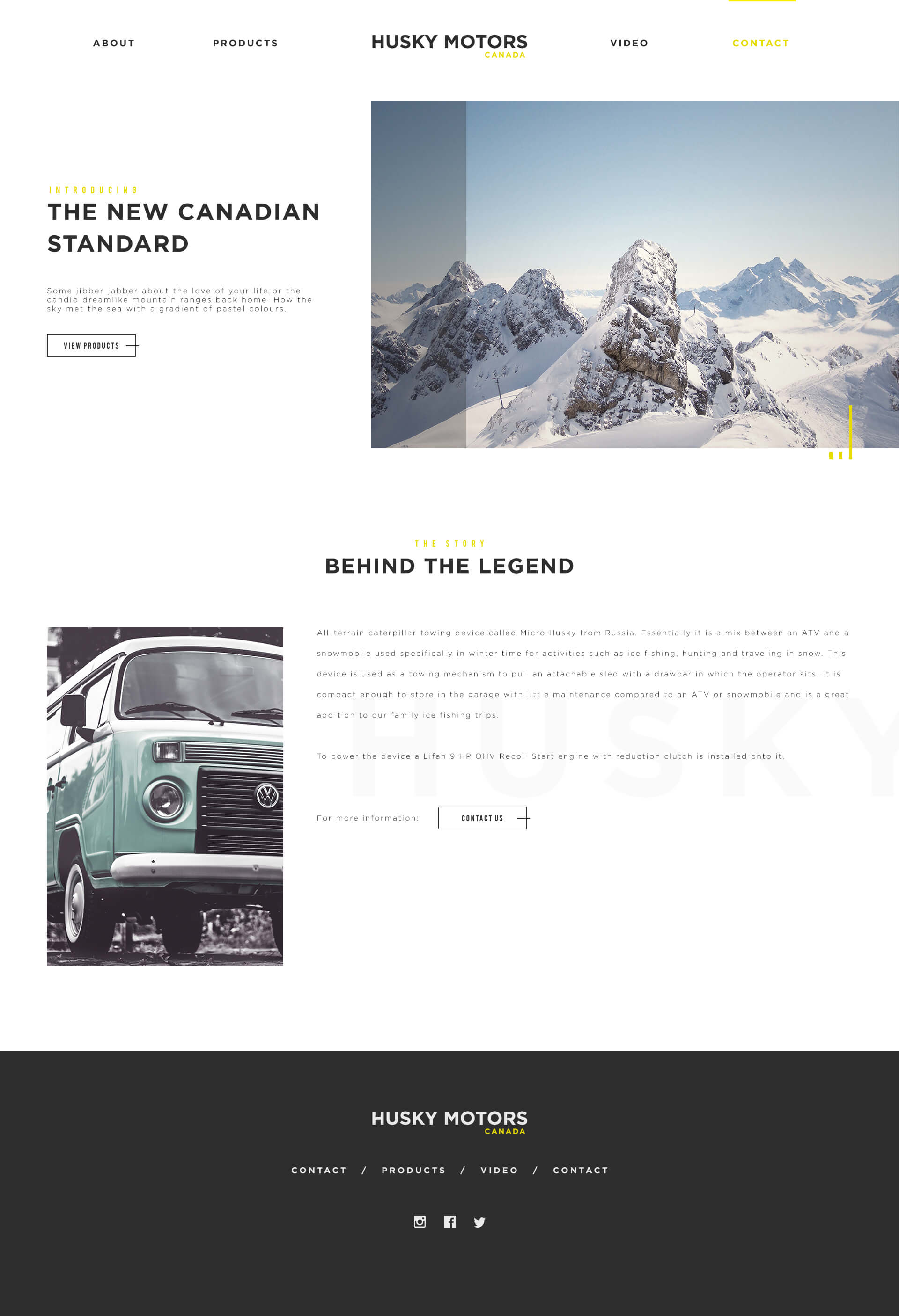 Husky Motors About page